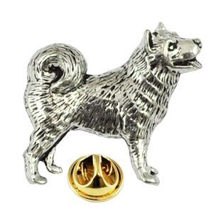 Husky Lapel Pin — Handcrafted English Pewter